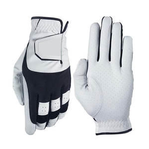 OEM/ODM Unisex 100% Cabretta cuero piel de oveja guante de golf Premium alta calidad para adultos logotipo personalizado cuero real para deportes - Product Image 1