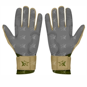 Meilleurs gants de frappeur de baseball pour hommes Logo personnalisé en cuir et PU Gants de frappeur de baseball à vendre - Product Image 2