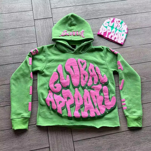 เสื้อมีฮู้ดผู้ชายใส่ได้ทั้งชายและหญิงรุ่นเฮฟวี่เวทคุณภาพสูงซักด้วยกรดไซส์เราทำจากผ้าฝ้ายเทอร์รี่แบบสวมหัวสำหรับฤดูใบไม้ร่วง - Product Image 5