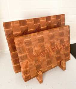 Tabla de cortar de madera ecológica con mango, ligera y perfecta para las necesidades de cocina moderna con queso de acero inoxidable - Product Image 6