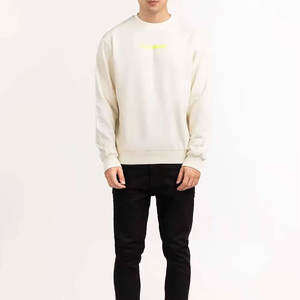 Easy Fit Solid Sweatshirt Mens Urban Casual Sweatshirt Straight Cut Warm Pullover Men Cotton <b>Blended</b> Sweatshirt - Product Image 3