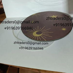 Lacquer Finish for Ramadan, Eid, and Festive Home Decor Luxury Middle Eastern Acrylic Box with enamel printed lid Chocolate - Product Image 6