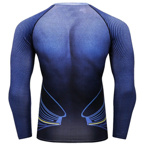 Camiseta de Manga Larga con Protección Solar UPF50, Transpirable, de Secado Rápido, para BJJ, MMA, Jiu Jitsu, Flexible y de Alto Rendimiento, Personalizable por Sublimación - Product Image 3