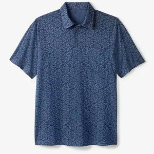 Camiseta Polo Sublimada de Algodón 100% de Marca para Hombre, Corte Holgado, Diseño Impreso por Transferencia de Calor, Camiseta de Poliéster para Hombre - Product Image 1
