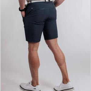 Pantalones cortos de malla de golf elásticos de 4 vías de alta calidad personalizados para hombres, peso ligero 86% nailon 14% Spandex, pantalones cortos para correr Cargo - Product Image 4