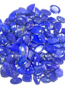 Lapis Lazuli naturel afghan pierres précieuses à facettes 8mm bleu ovale et coupe poire de l'Inde - Product Image 4