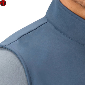 Gilet Softshell Léger pour Hommes, Gilet d'Extérieur Unisexe Personnalisé, Gilet sans Manches avec Poche, Fermeture Éclair, Gilet de Golf pour Hommes - Product Image 3