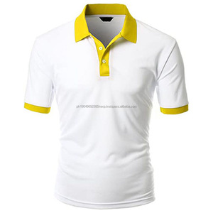 Polo para hombre transpirable de color sólido con logotipo personalizado, nuevo diseño de Venta caliente - Product Image 1