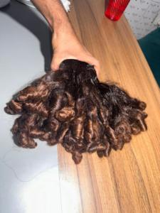 100% naturel brut rebondissant bouclé indien Remy cheveux meilleure qualité propre cheveux grossiste pour les extensions de cheveux: modèle non permanent - Product Image 4