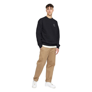 Service OEM en gros – Sweat-shirt polaire à col rond coupe classique pour homme, avec logo personnalisé brodé ou imprimé, anti-rétrécissement - Product Image 2
