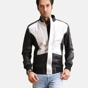 Servicio OEM, Chaqueta de Cuero para Hombre de Alta Calidad, Chaqueta de Cuero de Moda con Mangas Completas para Hombre - Product Image 1