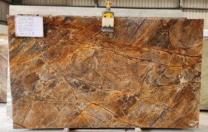 Varios colores piedra lluvia bosque marrón luz losas de mármol para decoración de pared y suelo - Product Image 5