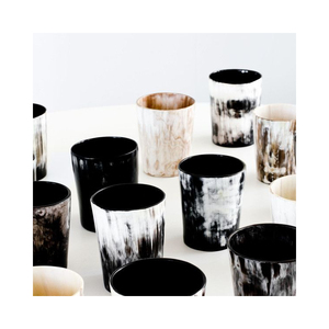 Venta al por mayor de vidrio de cuerno moderno hecho a mano ecológico con forma redonda tamaños personalizados disponibles vidrio de cuerno natural para la venta exportadores - Product Image 1