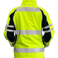 Venta al por mayor de alta visibilidad de seguridad de trabajo chaqueta reflectante de construcción impermeable Oxford chaqueta de seguridad LOGO personalizado
