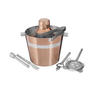 ตู้แช่ไวน์โลหะสีเงินสแตนเลสถังน้ำแข็งดีไซน์คลาสสิกตู้แช่ไวน์ขนาดใหญ่ - Product Image 3