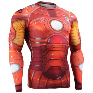 Alta calidad de los hombres de manga corta transpirable al por menor Rash Guard gran oferta Spandex MMA artículos en stock - Product Image 6