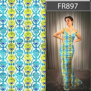 ชุดเดรสแฟชั่นพิมพ์ลายผ้าโพลียืดพร้อมพิมพ์ลายผ้านุ่มพิเศษสำหรับกางเกงชายหาดและเดรสผู้หญิง - Product Image 6