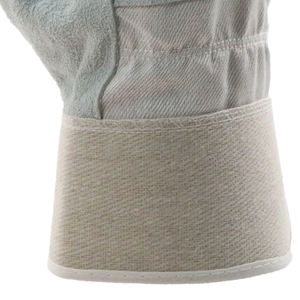 Guantes de Seguridad de Cuero Vacuno de Primera Calidad Certificados, Color Azul, 14 Pulgadas, para Soldadura y Trabajo, Estilo Canadiense - Product Image 6