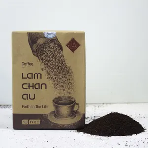 Proveedor de café molido vietnamita Lam Chan Au, proveedor de tostado oscuro VN, sabor distintivo, embalaje personalizado, café helado - Product Image 1