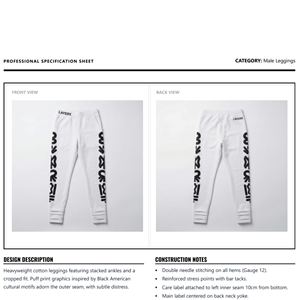Pantalones Deportivos de Lona de Peso Medio Personalizados para Hombre, con Apliques 3D, Logotipo Lateral Gráfico, Corte Ajustado, Estilo Urbano, Fabricante - Product Image 6
