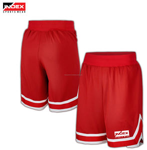 2024 venta al por mayor Retro Just Don pantalones cortos de baloncesto para hombres Top Trending poliéster malla apliques cremallera patrón sólido Jogger bolsillos - Product Image 1