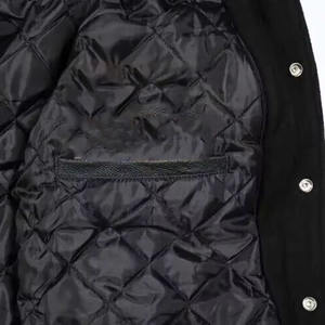 2025 nouveau gros de haute qualité vêtements de mode veste personnalisée brodé Satin Baseball veste réversible Satin hommes vestes - Product Image 5