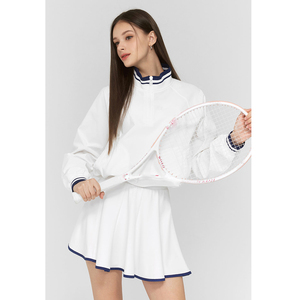 "Ropa deportiva de tenis a prueba de viento para mujer, conjunto de chaqueta y vestido con cremallera, traje de fitness transpirable" - Product Image 6
