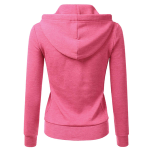 Customized Winter Printed Fleece Breathable Hoodies <b>Zipper</b> Women Oversized Street Wear Wholesale Custom Logo - Product Image 3