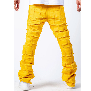 High Waist <b>Flare</b> Pants for <b>Men</b> Autumn Season Loose Trend Hip Hop Style Outdoor Jogging <b>Jeans</b> Trousers Wholesale - Product Image 3