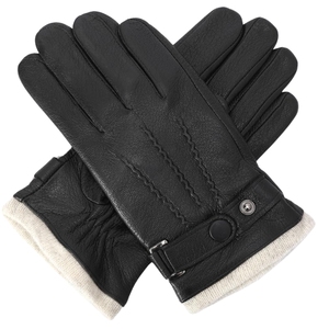Nuevos guantes de cuero genuino cálidos para invierno de lujo para hombre, guantes de conducción para hombre, guantes de invierno de alta calidad a precio barato - Product Image 4