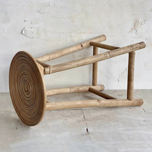 เก้าอี้บาร์ไม้ไผ่ VIBE สไตล์วินเทจของตกแต่งบ้านเก้าอี้สตูลเคาน์เตอร์สูงทำด้วยมือสำหรับการตกแต่งภายในห้องครัว - Product Image 3