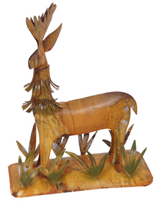 Adorno de escritorio con acabado antiguo marrón claro, acabado profundo, decoración del hogar, adorno tradicional decorativo de linternas de hierro, decoración - Product Image 2