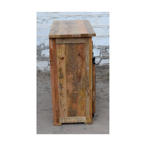 Vente en gros d'armoires à portes coulissantes modernes à 4 tiroirs en bois Ensemble de meubles sur mesure pour la vie ou le parc Fer/bois avec porte coulissante - Product Image 6