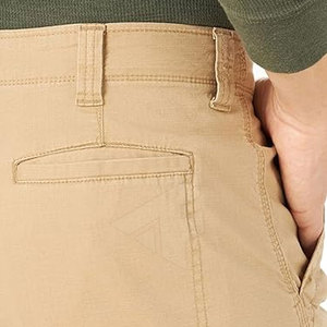 Logo personnalisé Pantalon cargo respirant pour hommes de taille plus Léger en toile Style décontracté Taille élastique Motif droit pour adultes - Product Image 5