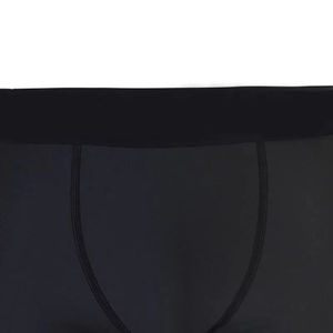 Shorts de compression taille haute pour hommes, en coton respirant, design solide, confortables, doublés de logo, shorts de sport décontractés, pour une utilisation en salle de sport - Product Image 3