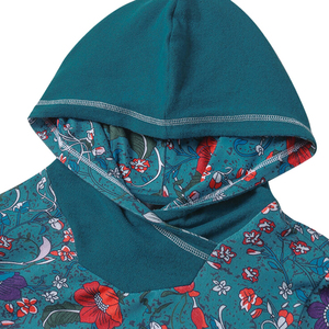 เสื้อมีฮู้ดและสเวตเตอร์ของผู้หญิงผ้าฝ้าย100% เสื้อฮู้ดสำหรับใส่ไปยิมแฟชั่นมีไหล่ตกสำหรับผู้หญิง - Product Image 4