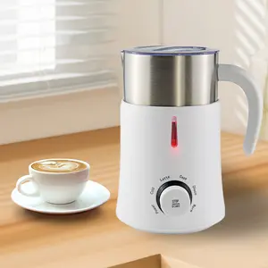 Carcasa S/S 304 con envoltura <span class=keywords><strong>de</strong></span> plástico, <span class=keywords><strong>Espumador</strong></span> <span class=keywords><strong>de</strong></span> <span class=keywords><strong>leche</strong></span> eléctrico 4 en 1, Apagado automático al terminar la vaporizador <span class=keywords><strong>de</strong></span> <span class=keywords><strong>leche</strong></span> comercial - Product Image 1