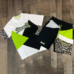 Ensembles courts respirants pour hommes à faible MOQ, survêtements d'été en coton personnalisés pour hommes, qualité supérieure - Product Image 4