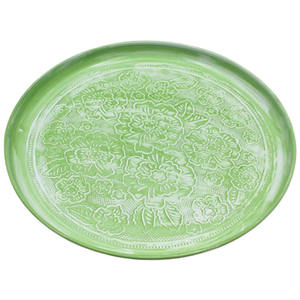 Assiette ronde moderne en fer plaqué or assiettes antiques ustensiles de cuisine décoration vintage assiette chargeur artisanat en vrac - Product Image 4