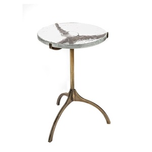 Luxury Modern Design Gold Color Living Room <b>Small</b> Coffee Table Home Furniture Metal Round White Marble Top Gold <b>Sofa</b> Side Table - Product Image 6