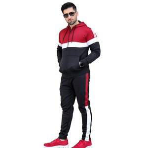 Men's Two Piece Tracksuit Set with <b>Hoodie</b> and Jogger Pants Color Block Full Zip Sportswear Casual Gym Fitness <b>Running</b> Outfit - Product Image 1