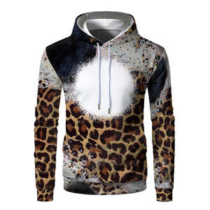 Nouveaux sweats à capuche personnalisés pour hommes, de haute qualité, en polyester/coton, avec impression 3D intégrale, poche noire, sublimation - Product Image 2