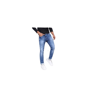 2025 hommes personnalisé couleur Design décontracté Long Jean pantalon à la mode été Stretch jean Denim moyen lavage solide motif bas quantité minimale de commande - Product Image 3