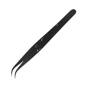 ที่หนีบขนตาสีดำแบบปลายแหลมอุปกรณ์เสริมความงามทำจากสเตนเลสสตีลออกแบบโลโก้ได้ตามต้องการ - Product Image 5