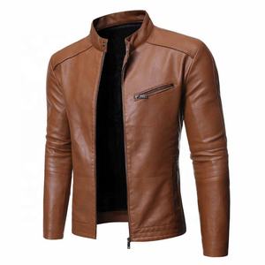 Veste d'hiver en cuir pour hommes de haute qualité du fournisseur direct d'usine Design coupe-vent et imperméable à la mode - Product Image 1