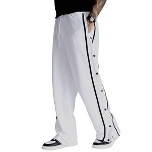 กางเกงวอร์มสไตล์วินเทจสำหรับผู้ชายกางเกงขาตรงขากว้างแบบลำลองแห้งเร็ว - Product Image 1