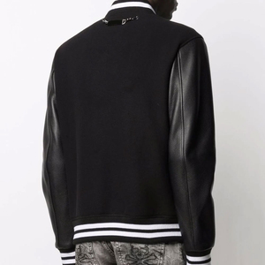 Men's Custom Winter Varsity Jacket 100% Cotton High Quality OEM Design Stand Collar Front Logo - Product Image 4