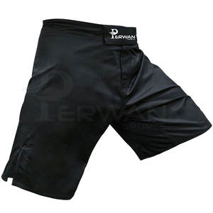 Nouveauté Shorts MMA sur mesure Couleur unie Vêtements d'arts martiaux Adultes Vente en gros Service OEM Spandex/Polyester Séchage rapide - Product Image 3
