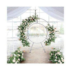 Haute qualité fer or couleur toile de fond taille personnalisée forme ronde dos goutte pour mariage et événement décor utilisation - Product Image 5