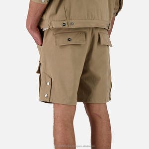 Shorts de survêtement pour femmes, taille élastique, grande taille, style streetwear, en polyester/coton respirant, avec impression de logo personnalisé - Product Image 3